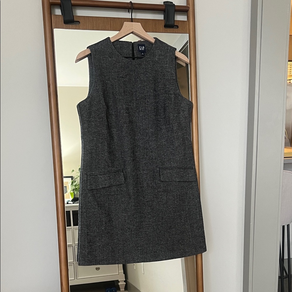GAP Charcoal Sleeveless Mini Dress